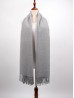 Cashmere-Blend Solid Coloured Scarf W/ Tassels